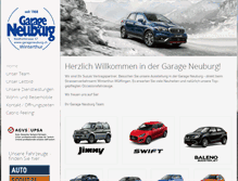 Tablet Screenshot of garageneuburg.ch